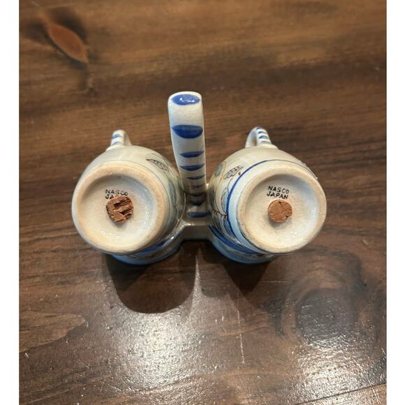 Vintage Nasco Chicken Rooster Salt Pepper Shaker Set Hand Painted Made In Japan - Picture 4 of 8